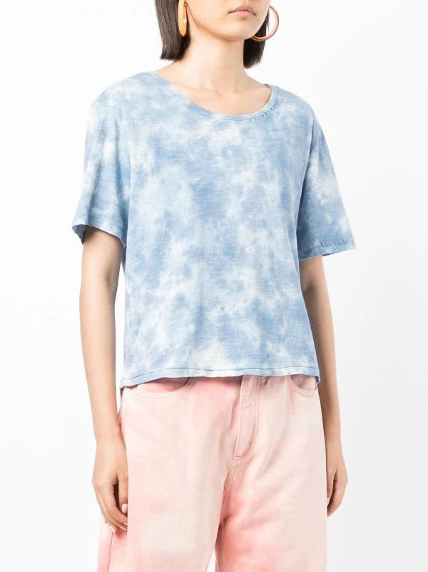 Loveshackfancy Calix Tie-Dye T-Shirt Blouse Tee Top