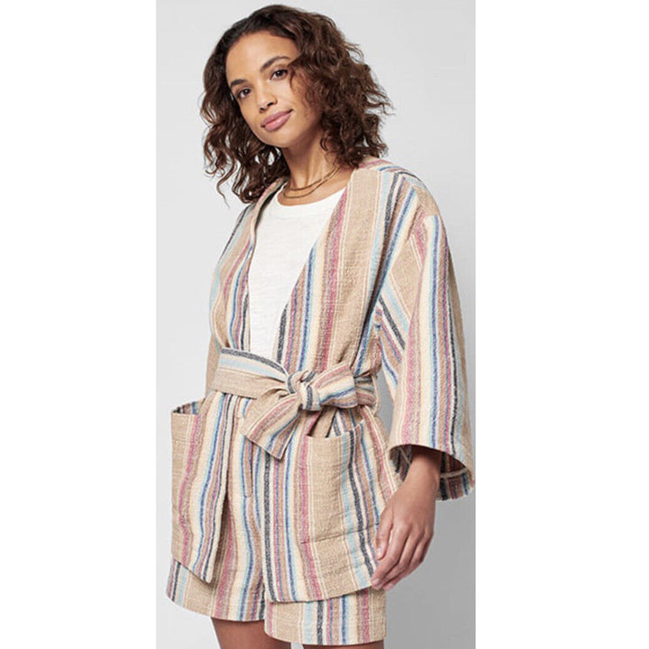 Faherty Mykonos Jacket Surfrider Striped Top