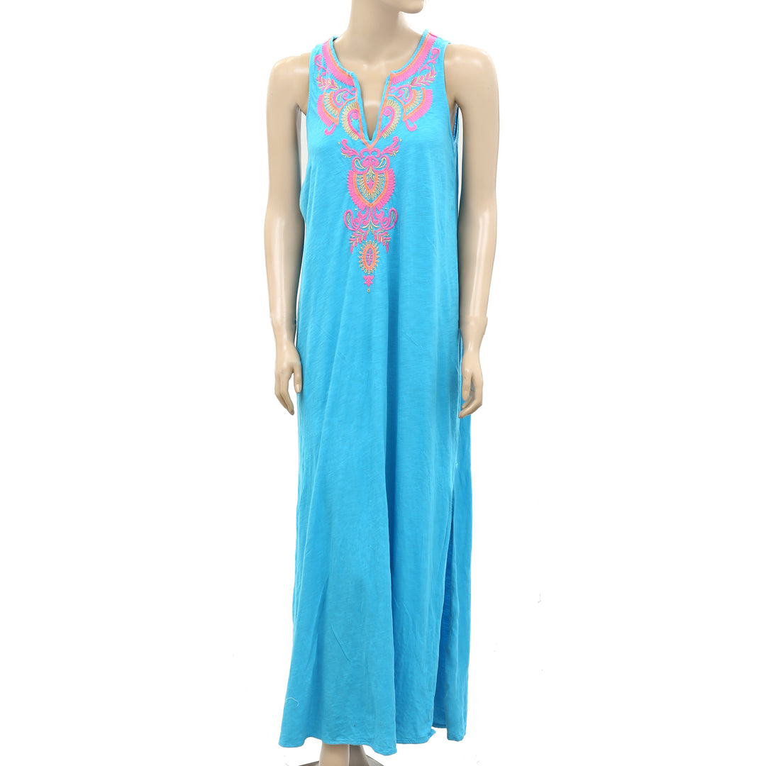 Lilly Pulitzer Embroidered Cover-Up Maxi Long Dress – White Chocolate Couture