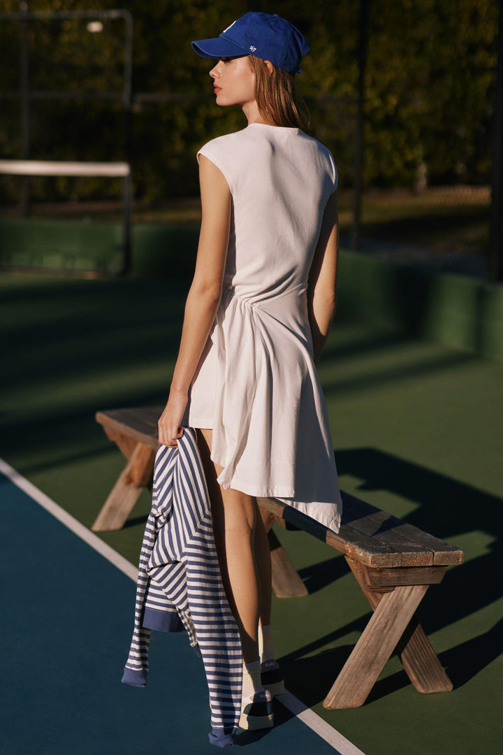 Daily Practice by Anthropologie Short-Sleeve Asymmetrical Midi Dress