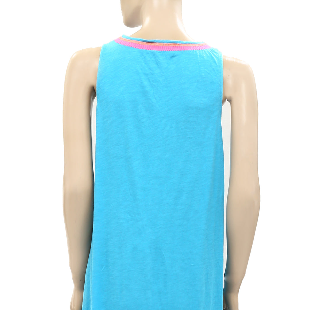 Lilly Pulitzer Embroidered Cover-Up Maxi Long Dress Cotton