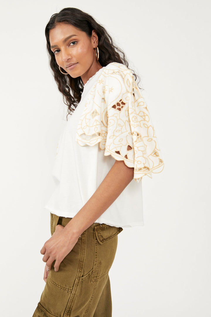 Free People Angel T-Shirt Blouse Top