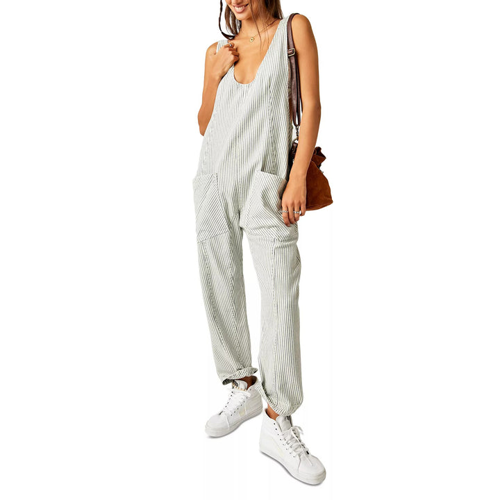 Free People We The Free High Roller Railroad Jumpsuit
