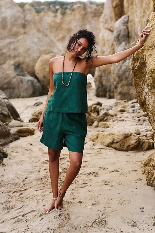 Free People Free-est Gotta Have It Cotton-Linen Tube Top