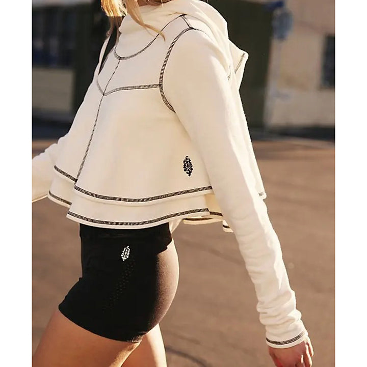 Free People FP Movement First Place Pullover Hoodie Cropped Top