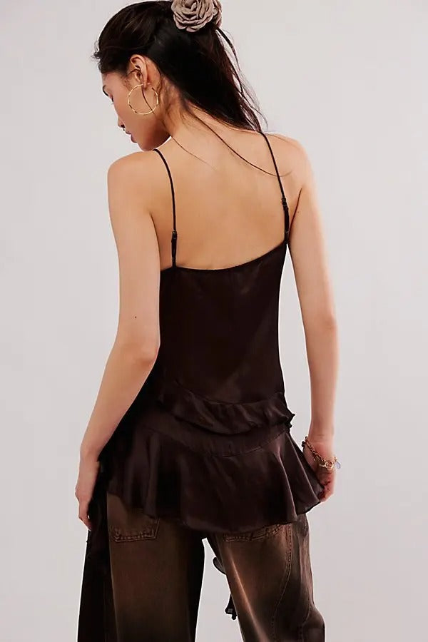 Free People Shake Your Love Tank Cami Tunic Top