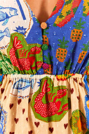 Farm Rio Anthropologie Sunny Mix Mini Dress