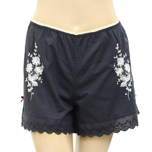 Odd Molly Anthropologie Eyelet Embroidered Shorts
