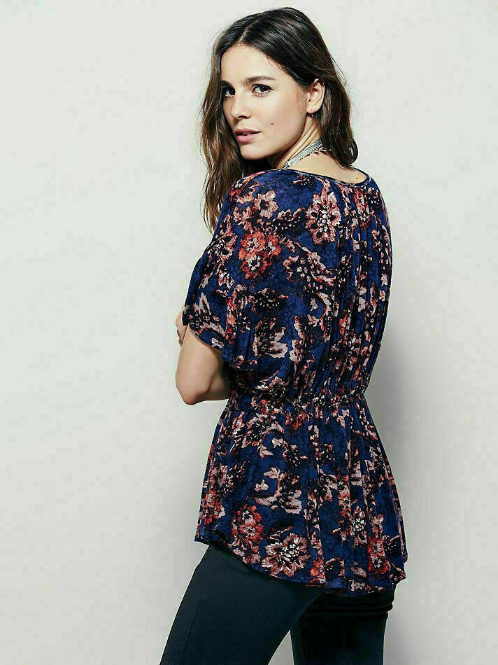 Free People Riverbend Printed Tunic Top