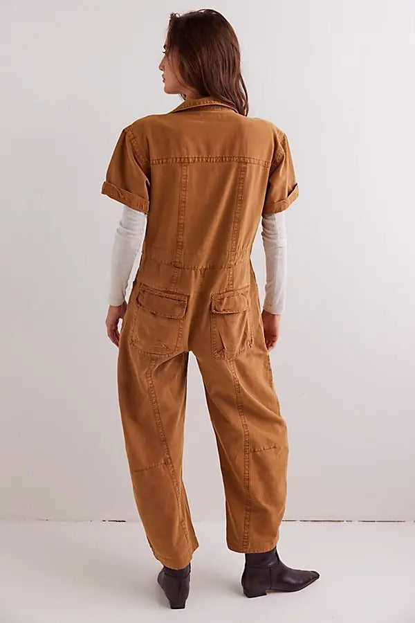 Free People We The Free Maxie Washed Coverall Jumpsuit