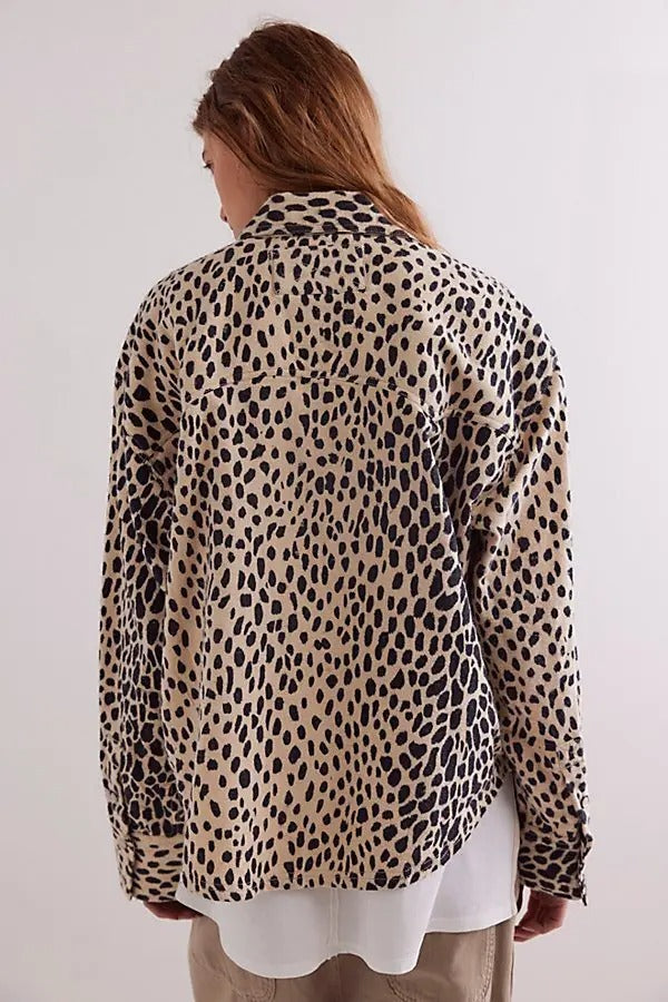 Free People We The Free Calico Flannel Shirt Printed Wild New