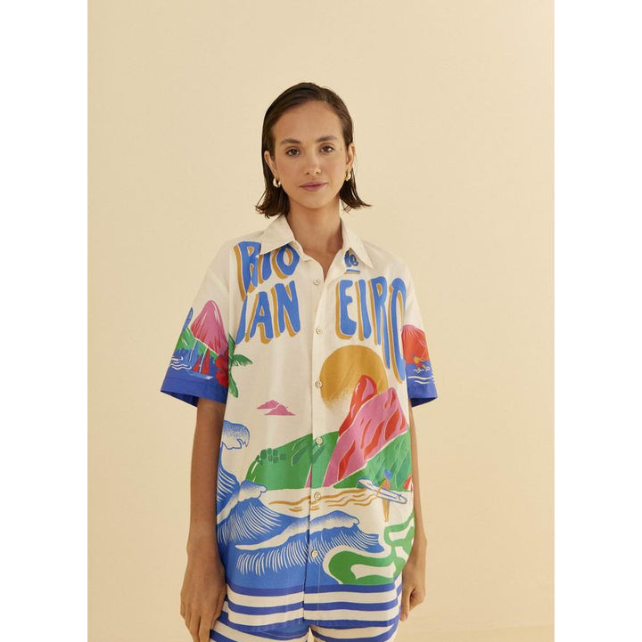 Farm Rio De Janeiro Shirt Tunic Top