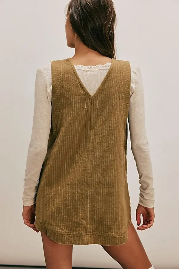 Free People We The Free Pinstripe Menswear Vest