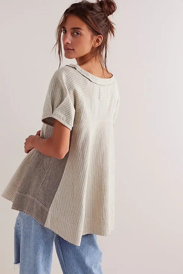 Free People We The Free Sunset City Menswear Tunic Top