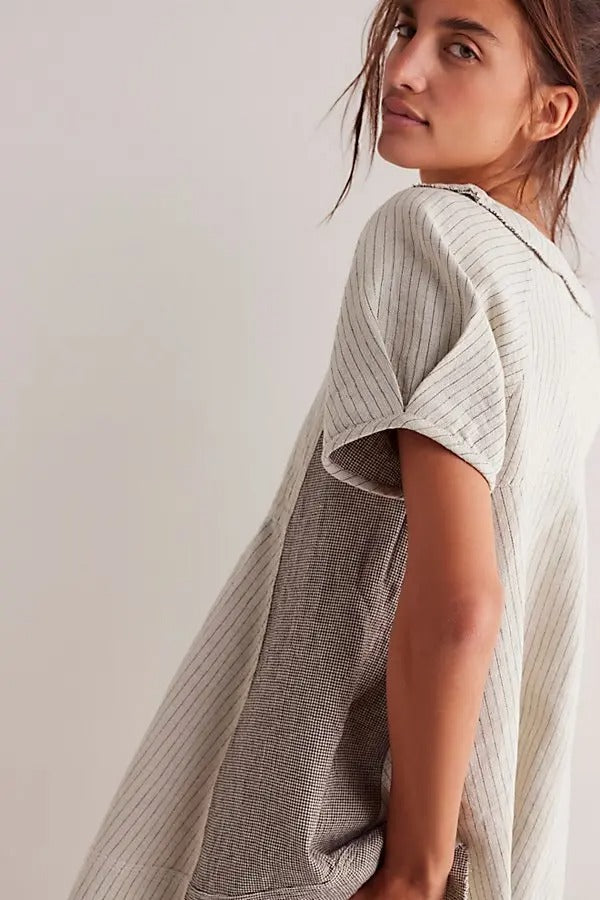 Free People We The Free Sunset City Menswear Tunic Top