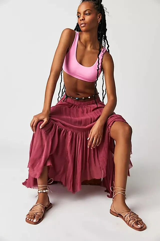 Free People FP One Clover Midi Skirt