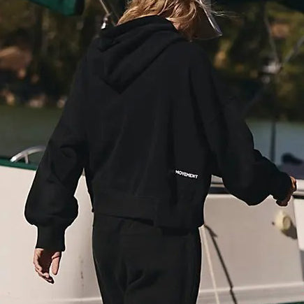 Free People Fp Movement Undefeated Hoodie Cropped Top