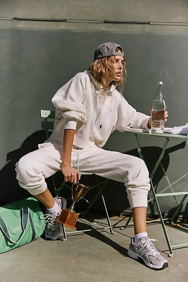 Free People Fp Movement Undefeated Hoodie Cropped Top