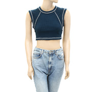 Urban Outfitters UO Shrunken Tank Solid Knitted Cropped Top