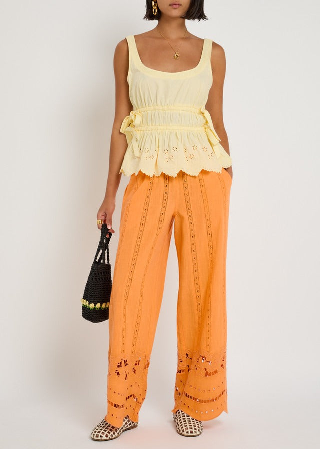 DAMSON MADDER Jade Broderie Camisole Blouse Top