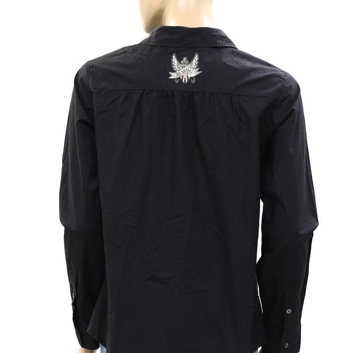 Odd Molly Anthropologie Buttondown Lace Shirt Blouse Top