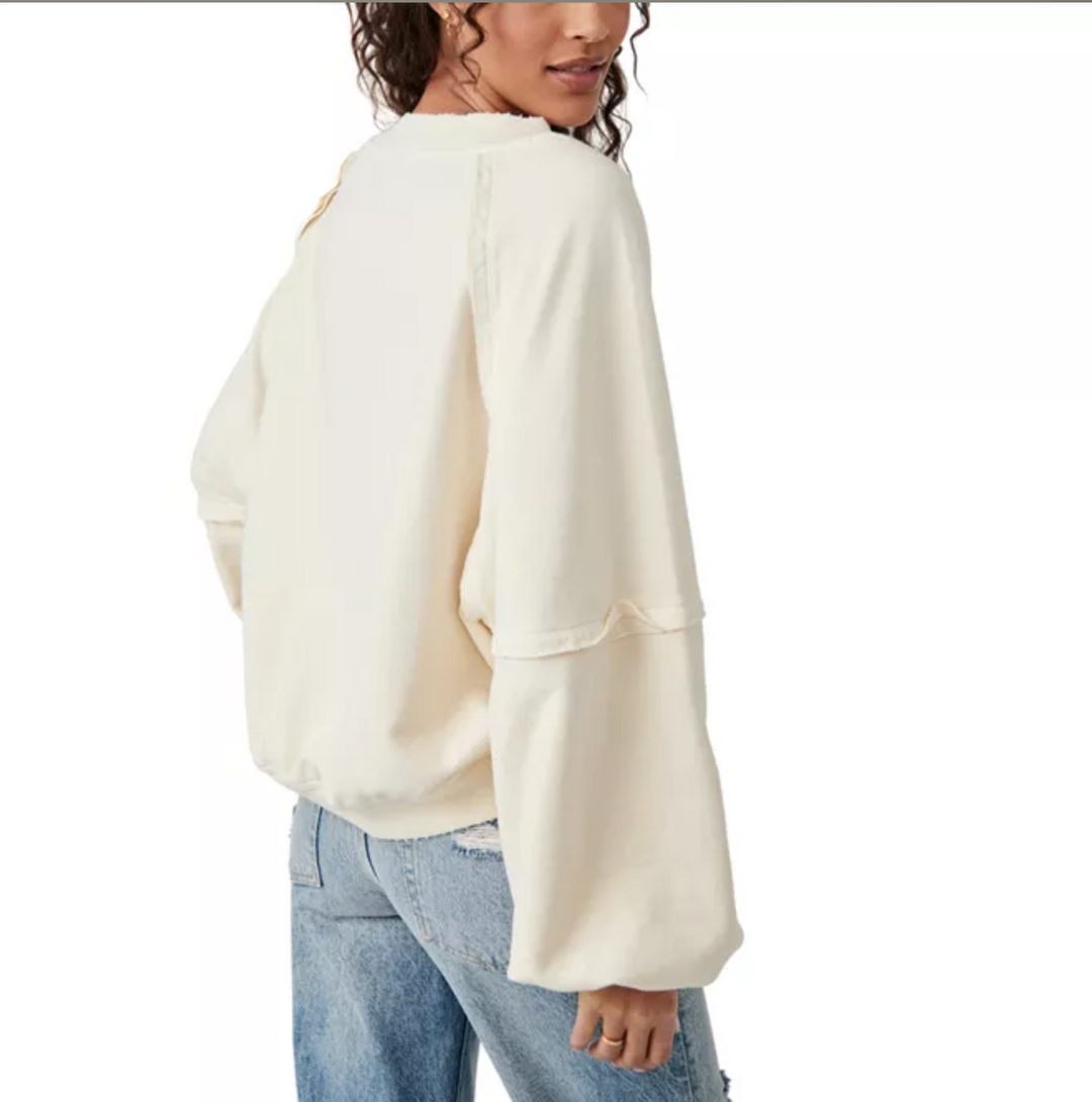 Free People Sweet Deets Sweatshirt Top