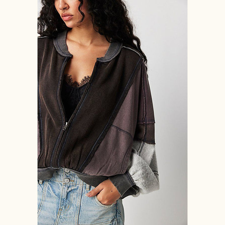 Free People We The Free Starburst Bomber Jacket Top