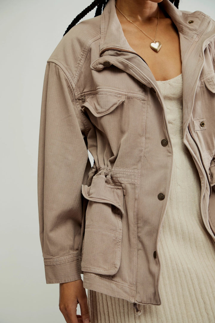 Free People We The Free Arya Utility Jacket Zip up Top