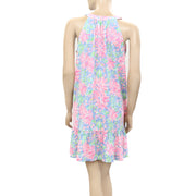 Lilly Pulitzer Halter Floral Printed Mini Dress S