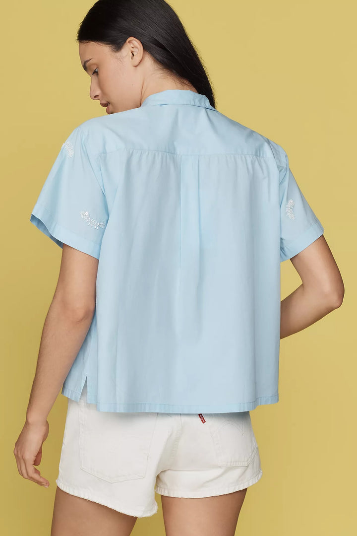 Anthropologie Maeve Buttondown Classic Surf Shirt