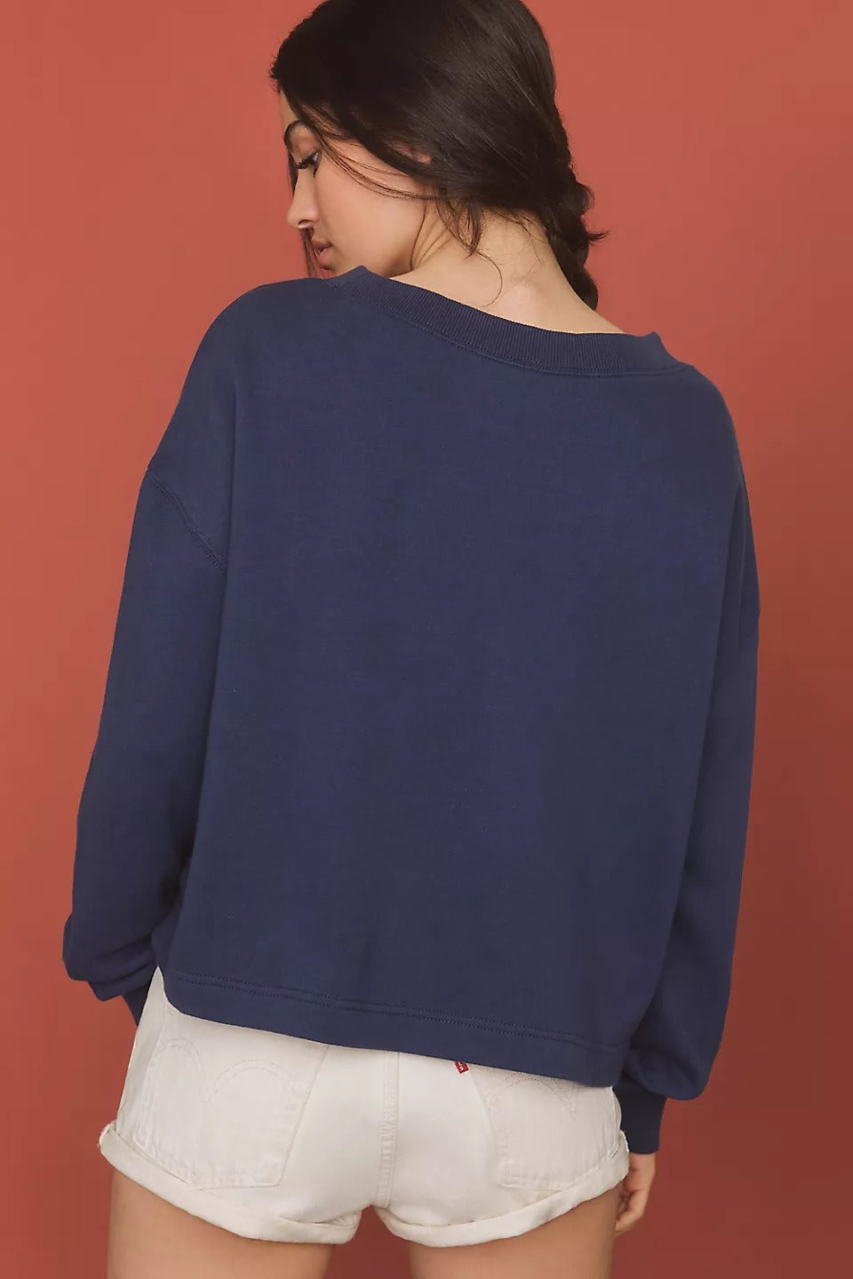 By Anthropologie Appliqué Pullover Sweater Blouse Top