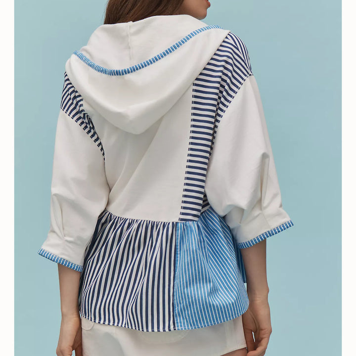 By Anthropologie Half-Sleeve Swing Blouse Top