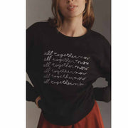 Maeve Anthropologie Roomytown All Together Now Graphic Sweatshirt Top