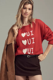 Maeve Rebecca Mayfield x Anthropologie Graphic Sweatshirt Top