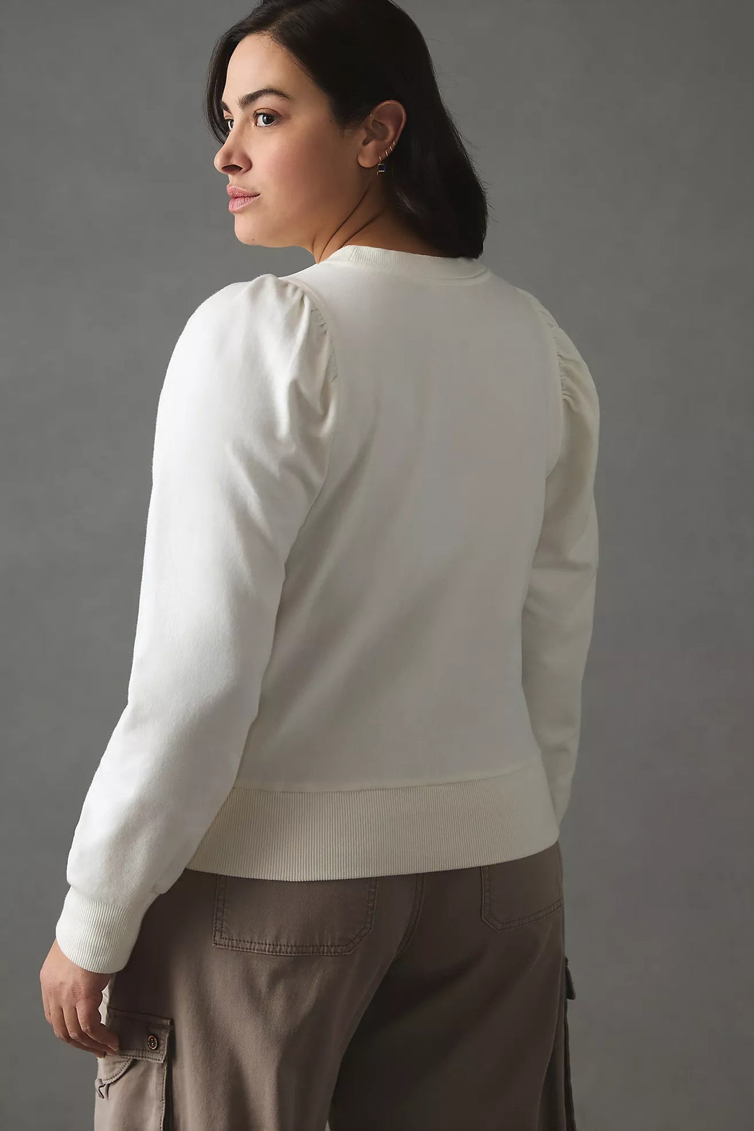 By Anthropologie Embroidered Sweatshirt Top