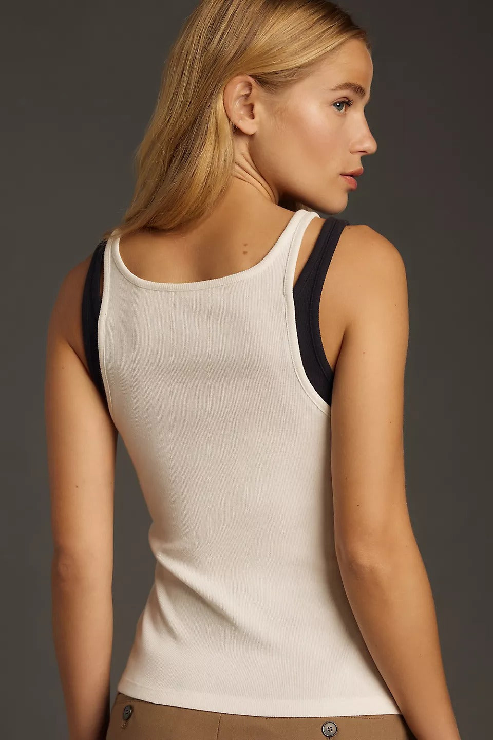 Anthropologie Pilcro Double Trouble Layered Tank Blouse Top