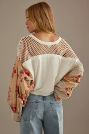 Anthropologie Pilcro Patchwork Batwing Blouse Top