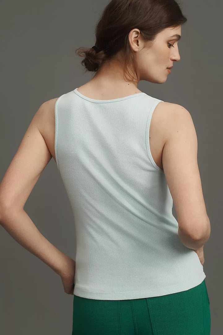 Maeve Anthropologie Embroidered Icon Tank Top