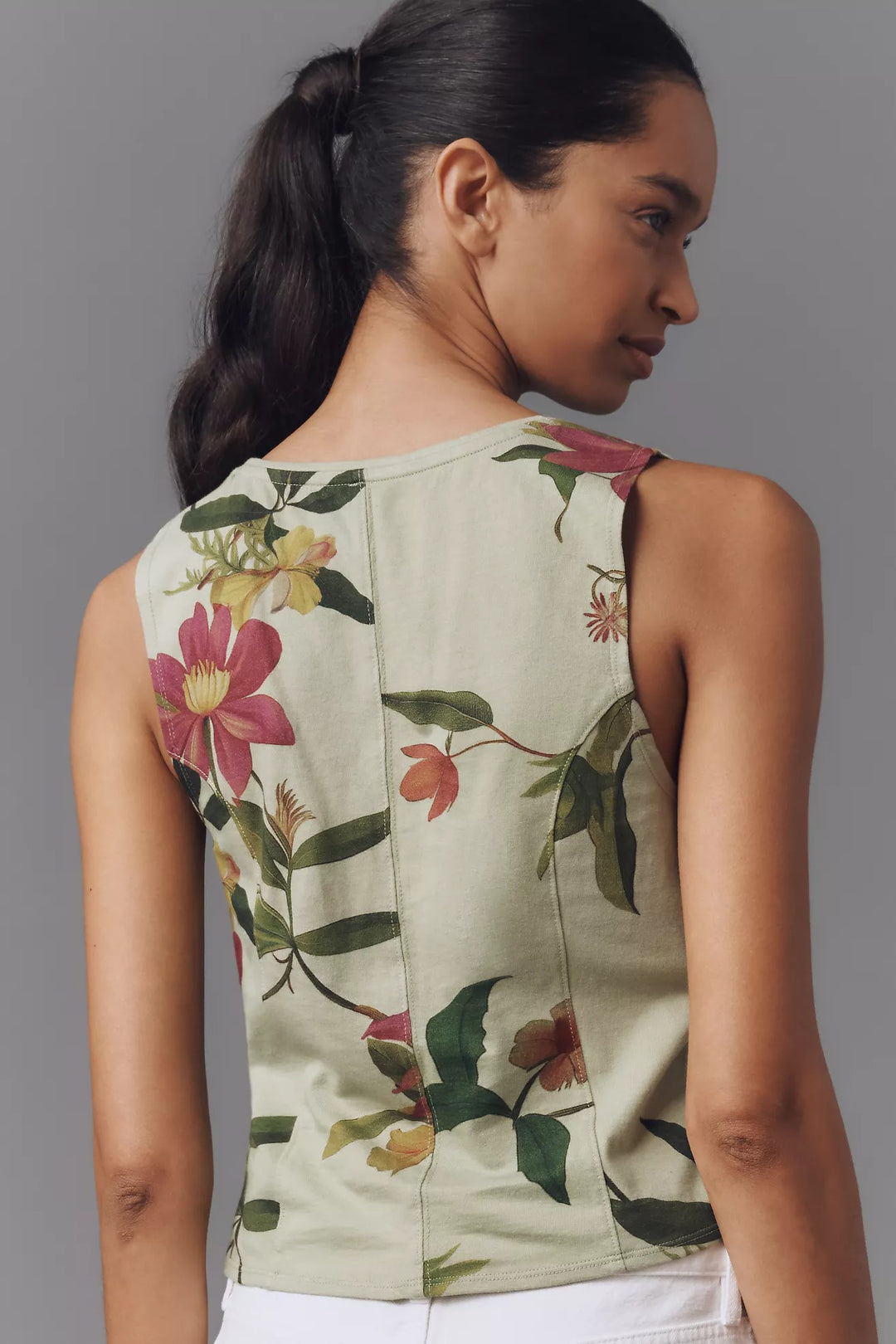 By Anthropologie Cotton Gathered Tank Top