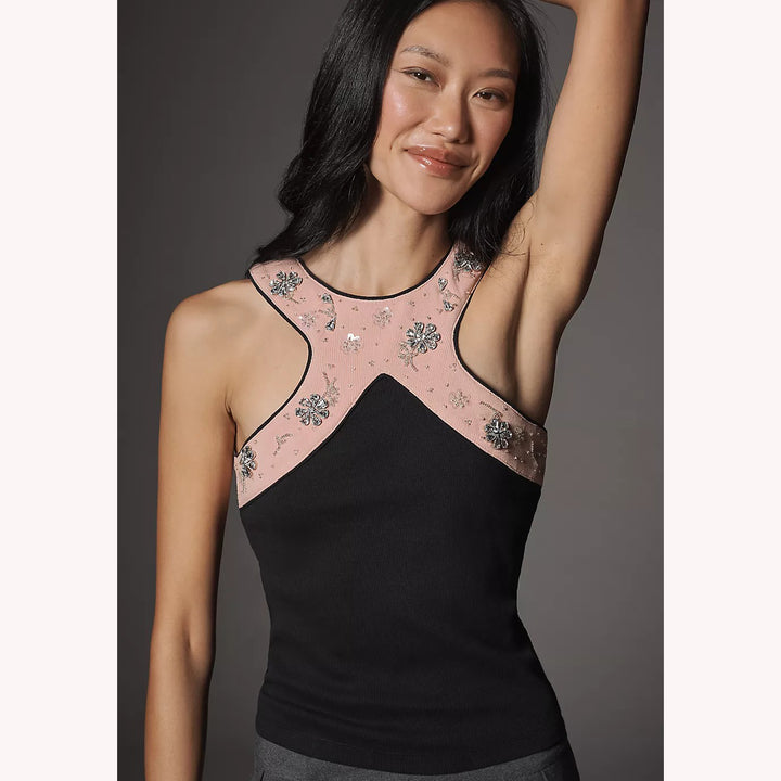 Anthropologie Maeve Sleeveless Halter Tank Blouse Top