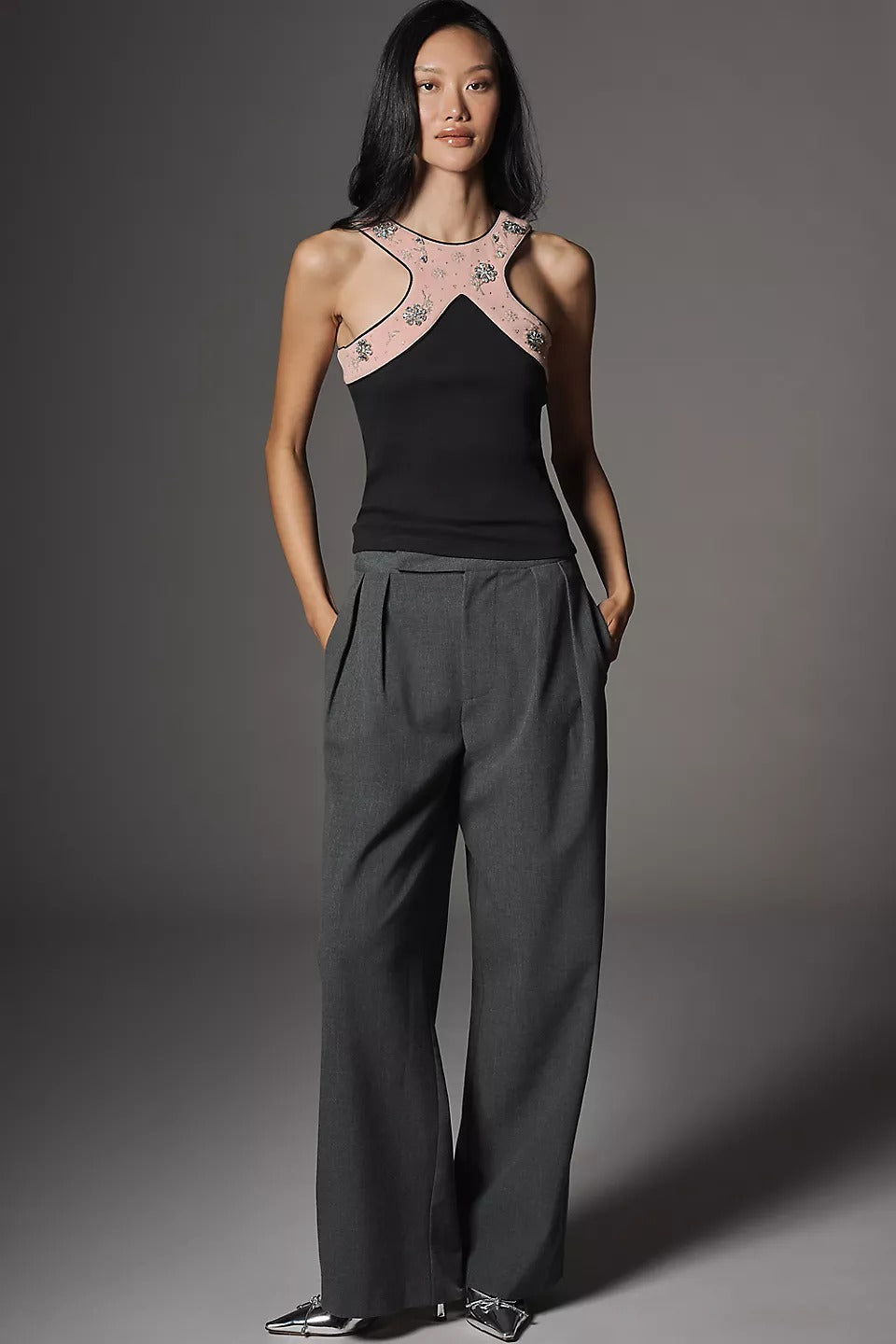 Anthropologie Maeve Sleeveless Halter Tank Blouse Top