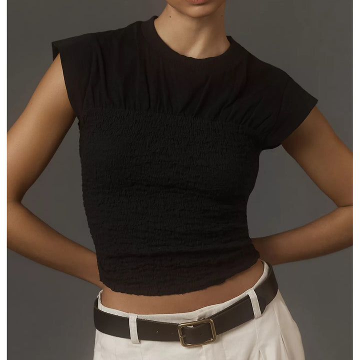 Maeve By Anthropologie Smocked Muscle Top