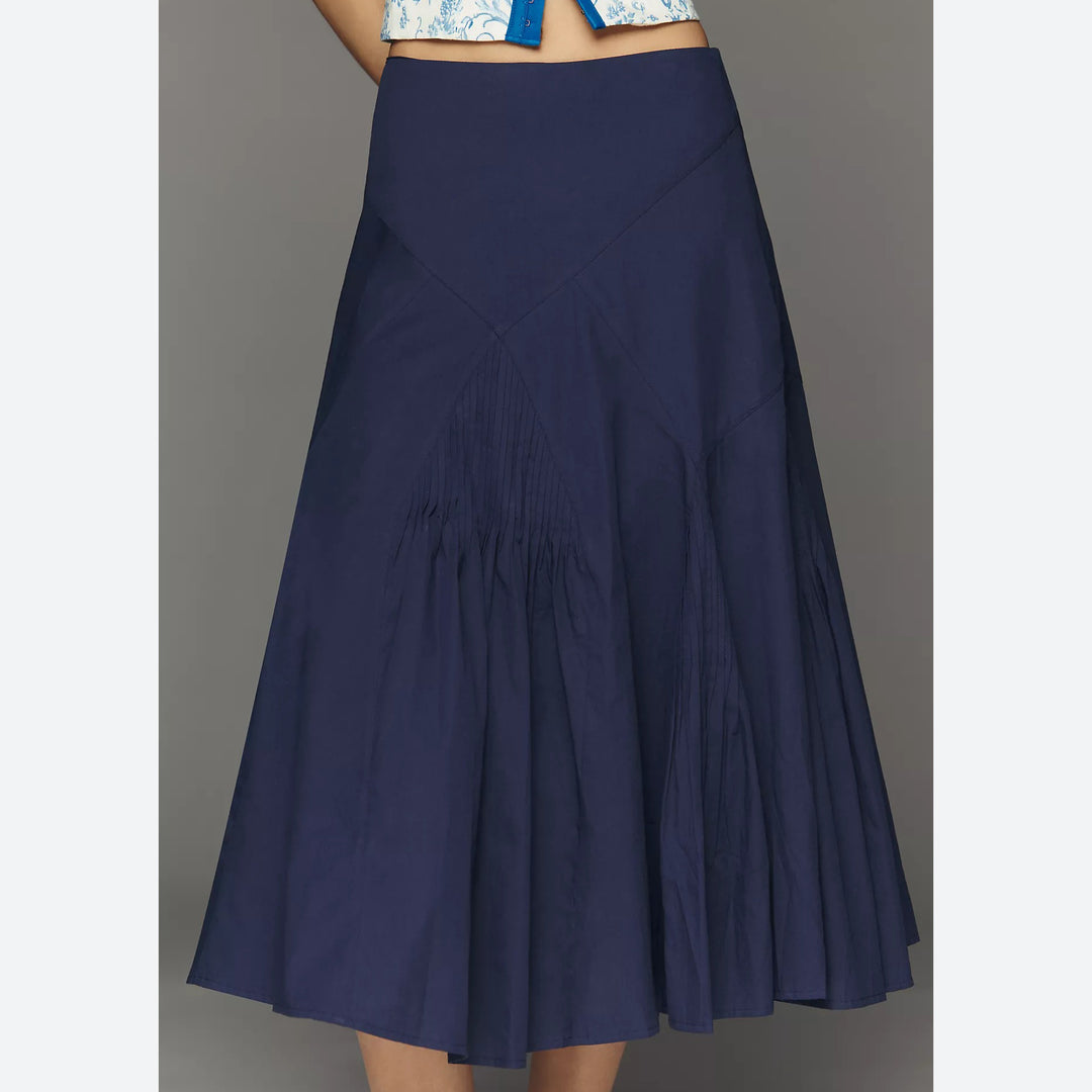 Anthropologie By Maeve Pintuck Midi Skirt