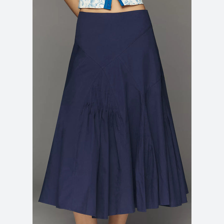 Anthropologie By Maeve Pintuck Midi Skirt