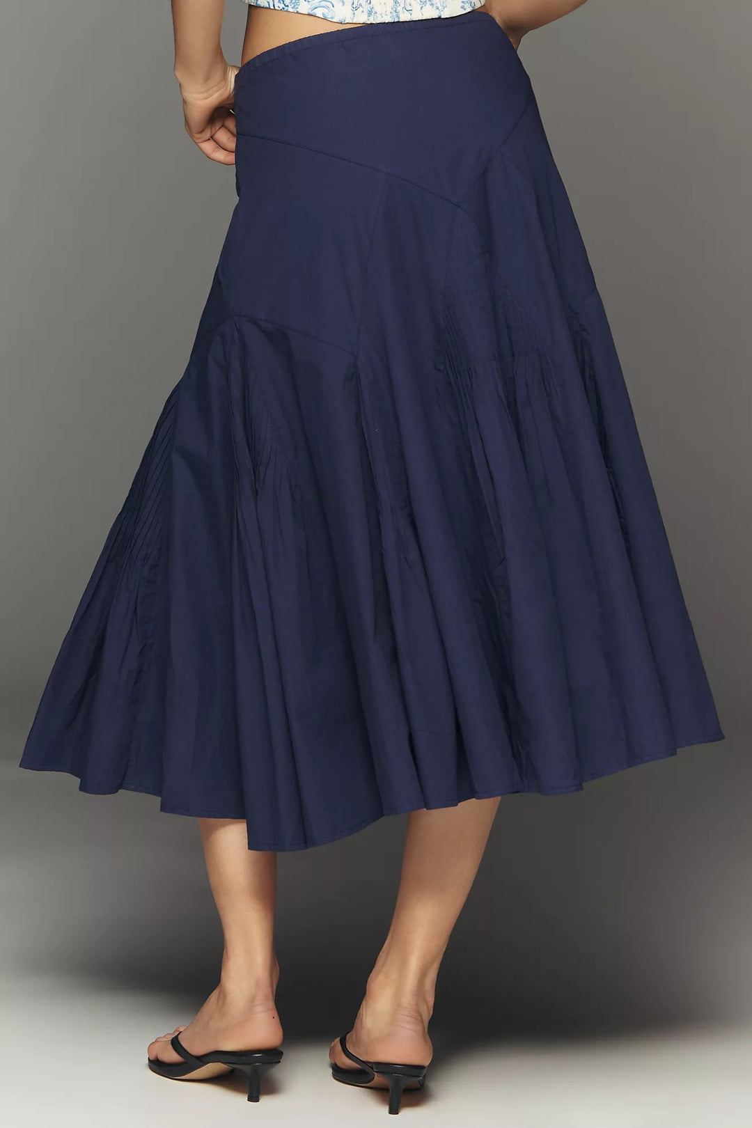 Anthropologie By Maeve Pintuck Midi Skirt