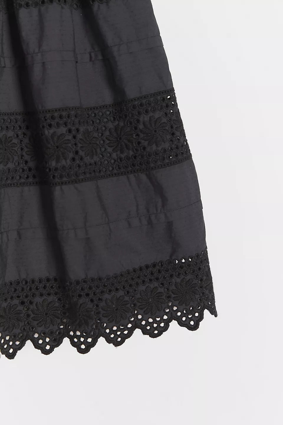 By Anthropologie Anisa Eyelet Mini Skirt