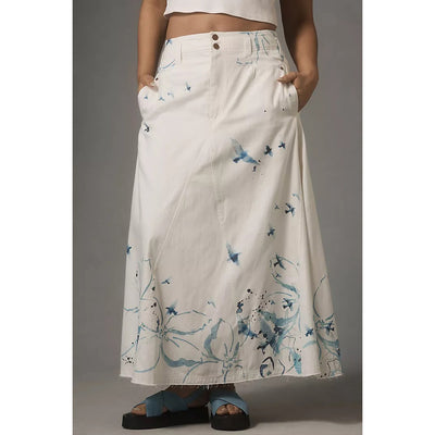 Anthropologie Pilcro x Manel Villalonga Sailcloth Maxi Skirt