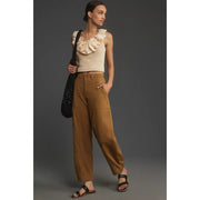 By Anthropologie The Carson Utility Barrel Pants