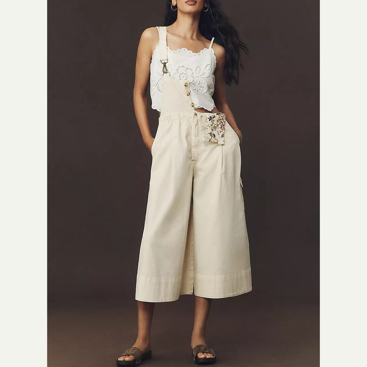 Anthropologie Pilcro Wide-Leg Crop Jumpsuit Dress