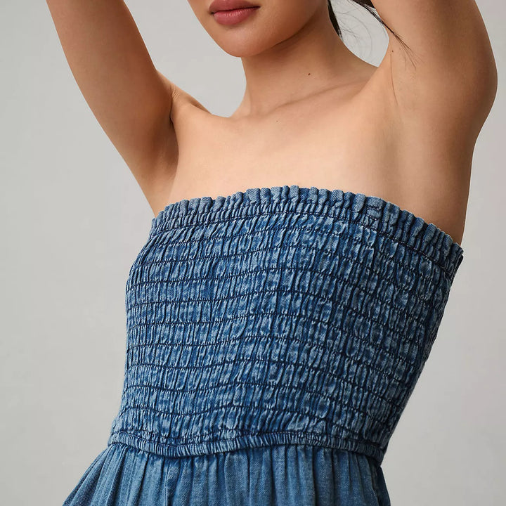 Anthropologie Pilcro 缩褶连衣连身裙